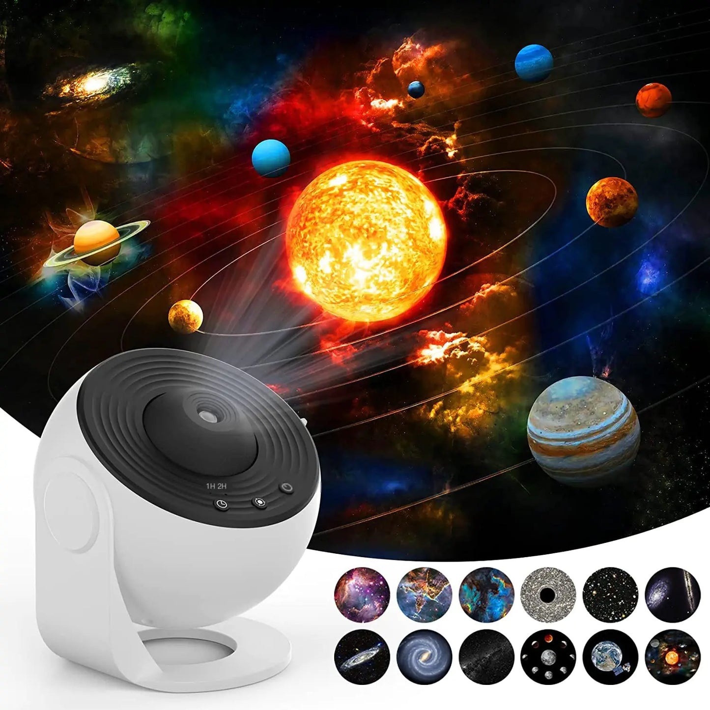 Globe Galaxy Projector Lamp with 12 HD Projection Films